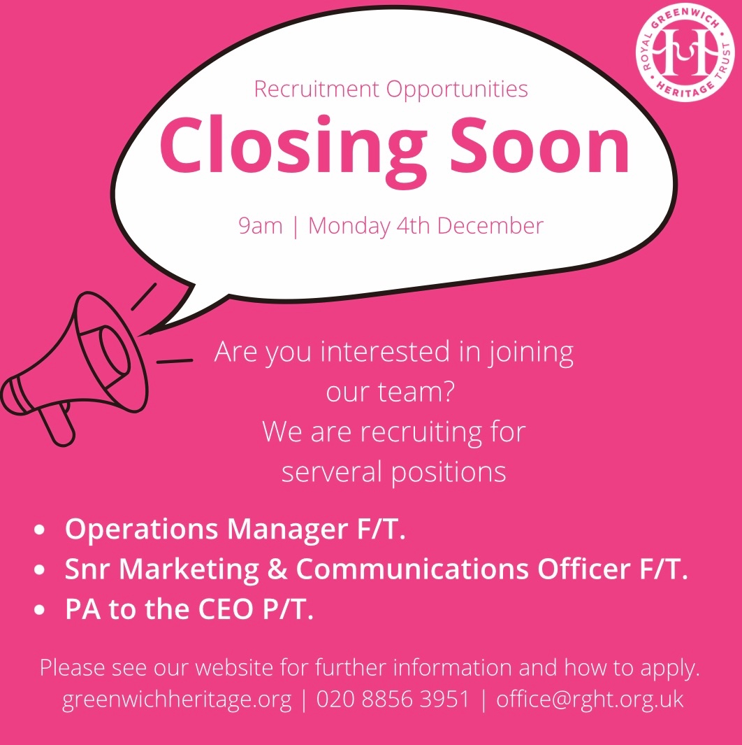 ⏰ Only a week left to apply ⏰ #Jobs #heritage #operations #marketing #AdminJobs