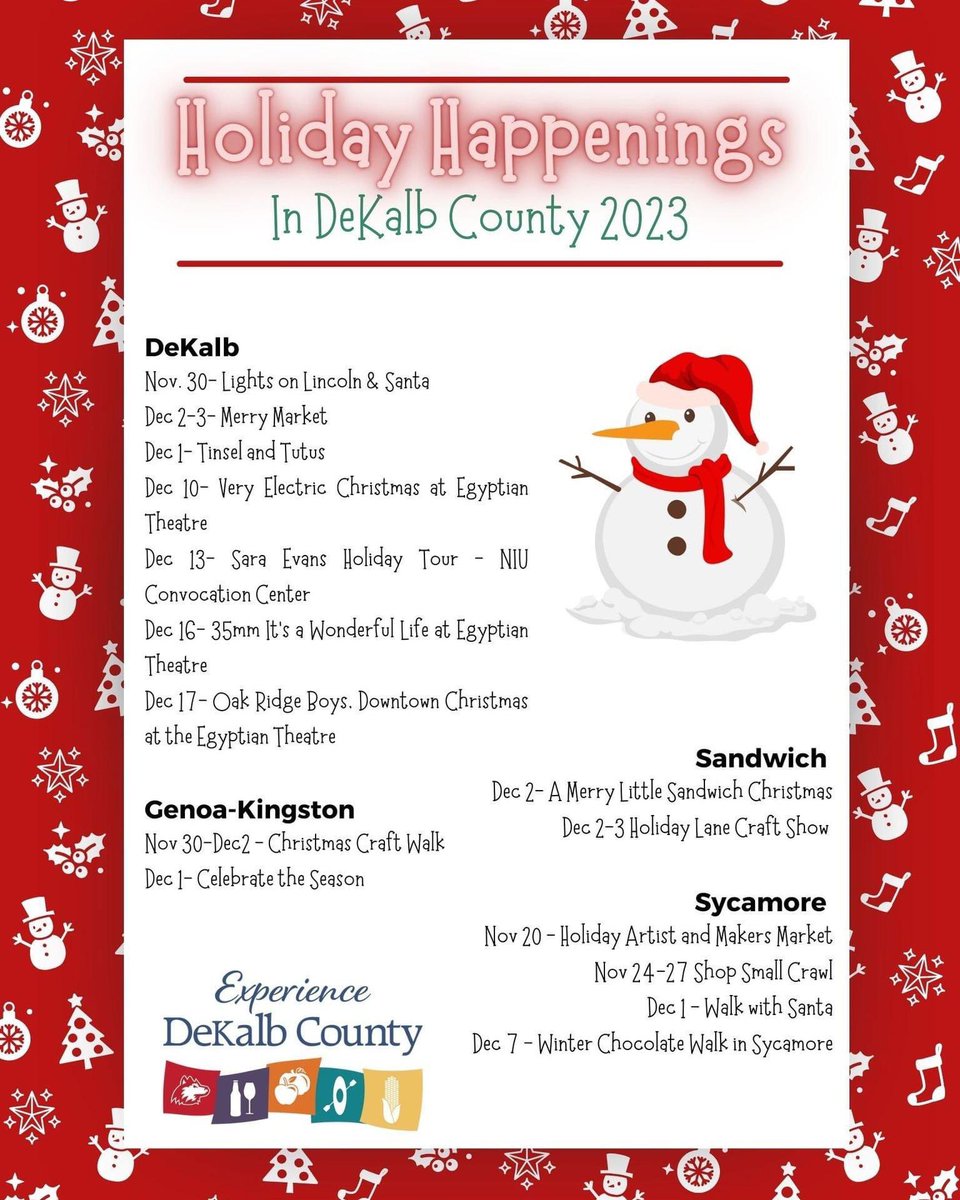 Santa isn't the only one coming to town this Holiday Season! 🎅🏼
Shop small this weekend and check out all the festive events happening in DeKalb County! ❄️
Visit our website for even more events dekalbcountycvb.com #ExperienceDeKalbCounty
