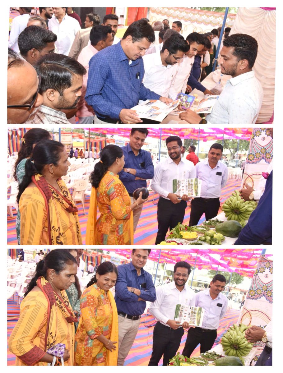 આજરોજ ડેસર એપીએમસી ખાતે બે દિવસીય "રવિ કૃષિ મહોત્સવ"નો પ્રારંભ કરવામાં આવ્યો. જે અંતર્ગત વૈજ્ઞાનિકો દ્વારા કૃષિ માર્ગદર્શન, રવિ કૃષિ પરિસંવાદ, પ્રાકૃતિક કૃષિ પ્રદર્શન, ખેત-ઓજારોનું વિતરણ, ખેડૂતલક્ષી યોજનાઓની માહિતી તેમજ સેવાસેતુ કાર્યક્રમનું આયોજન કરવામાં આવેલ છે. <a href="/CollectorVad/">Collector & DM Office Vadodara</a>