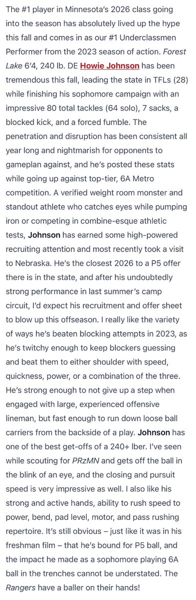 Howie Johnson tweet media