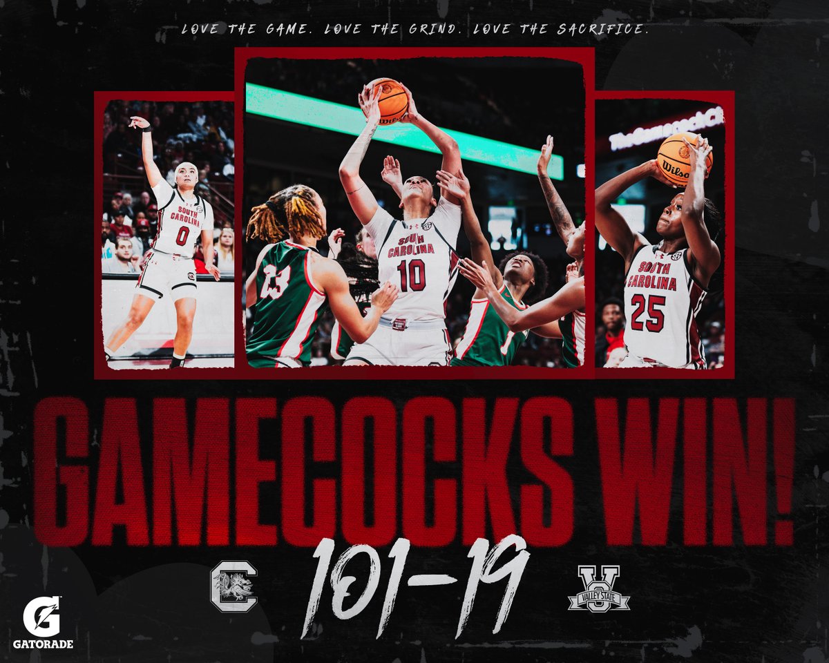 GamecockWBB's tweet photo. FINAL | The #Gamecocks are 🖐️-0!! https://t.co/SQRCMWhAWi