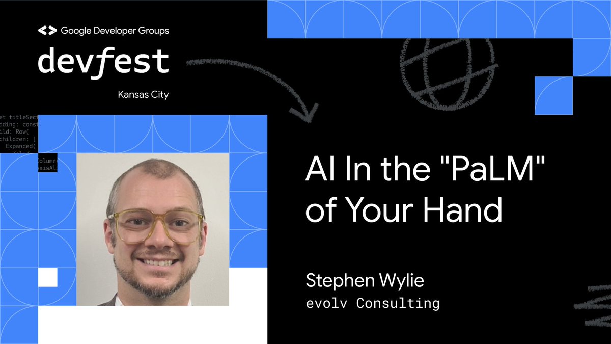devfestkc's tweet image. Unleash the power of AI with PaLM 2 at DevFest KC! Join Google Developer Expert @SWebCEO for an immersive exploration of Large Language Models and their transformative potential. 🤯

Only one week left! Tickets at devfestkc.com #DevFestKC #AI #LLMs