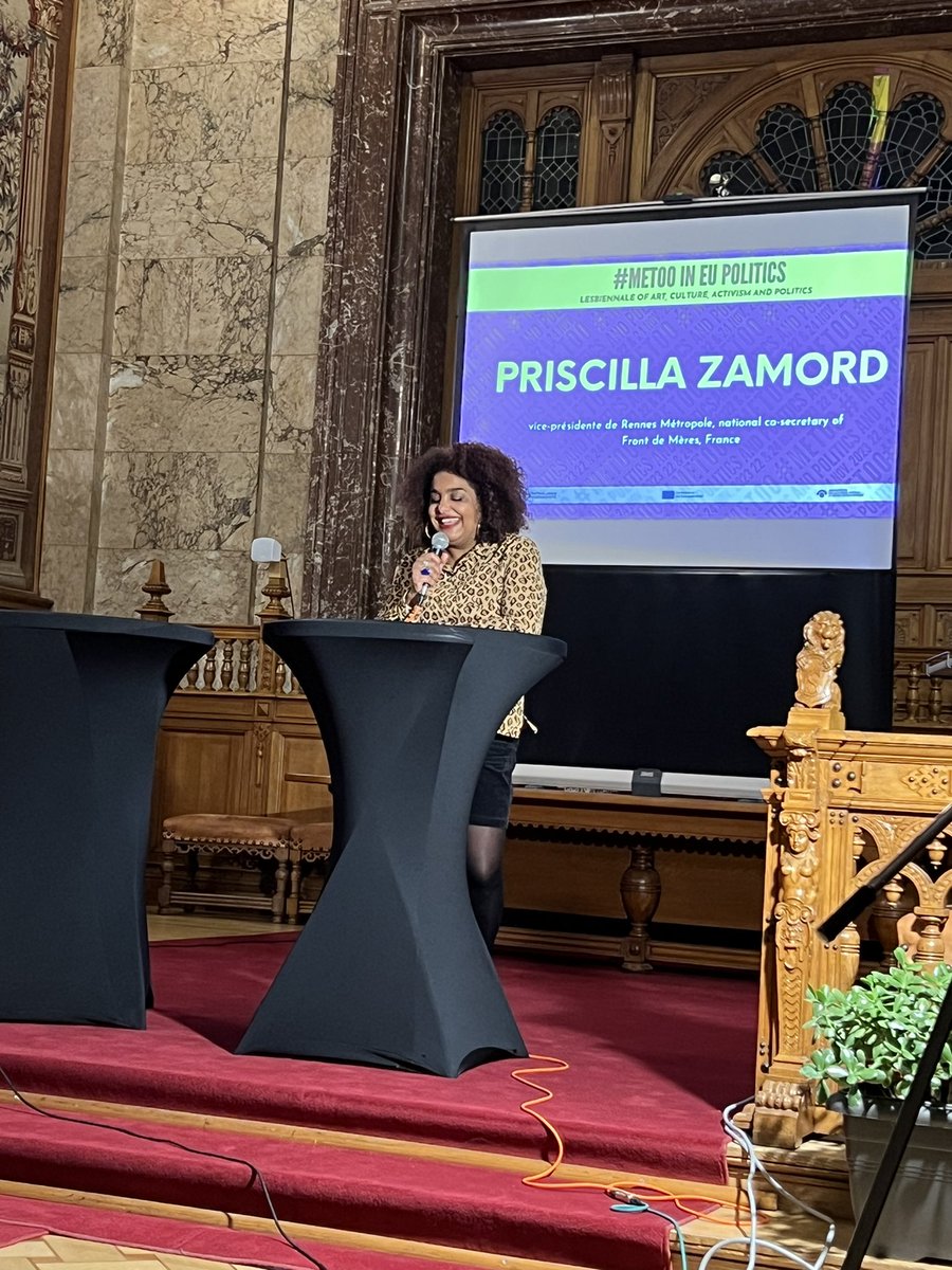 My first experience of racism was with the phrase of my sports prof: Are you afraid of loosing your color in the swimming pool? - Priscilla Zamord <a href="/FrontDeMeres/">Front2mères</a> at EL*C Lesbiennale #MeTooEU