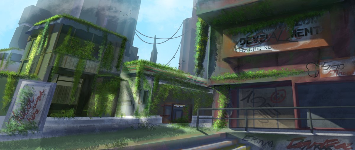 When the megatowers go up, what's left of the towns below?
-
-
-
-
#digitalart #digitalillustration #digitalpainting #digitalartist #CLIPSTUDIO  #cityscape #abandonedplaces #cyberpunkart #drawing  #digital #draw #art #illustration #concept #conceptart