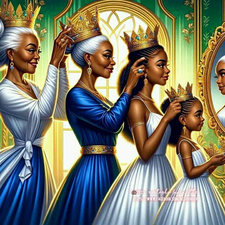 Generational Healing... Pass it On!!
 #DigitalArt #datenightideas #afrotech2023 #BlackWomen #Art #GenerationalHealing
