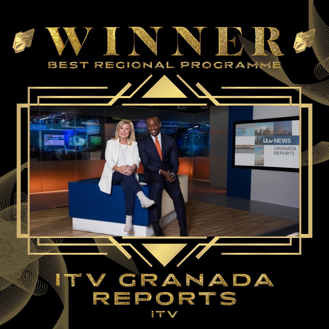 🏆Best Regional Programme 🏆 

And the Winner is <a href="/ITV/">ITV</a> @granadareports 👏🎬 

#lucymeacock #gamalbfahnbulleh
#RTSNWAwards #ITV #GranadaReports #RTSNW #RTSNWAwards23 #Awards #Manchester