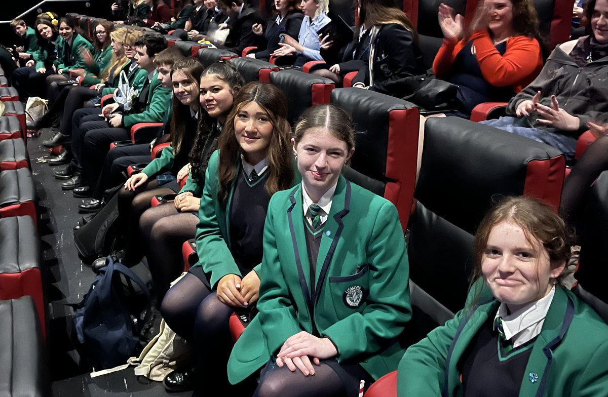 ArtDesignDept1's tweet photo. Big congratulations to Shannon Doyle for receiving CCEA A-level Moving Image Arts top pupil.
Lismore’s MIA pupils &amp; teachers were invited to attend with Shannon and her family the CCEA film showcase in the Odyssey to view all award-winning film work. @lismorecollege https://t.co/weHAl5tMep