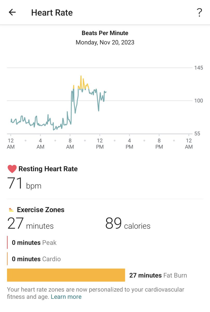 My <a href="/fitbit/">fitbit</a> keeps congratulating me on my exercise the last few weeks... I have not been exercising... Apparently whenever I'm working on my thesis my heart rate skyrockets in response 😅 <a href="/CarletonBiology/">Carleton Biology</a> <a href="/MyCarletonU/">Carleton University Students</a> <a href="/Carleton_U/">Carleton University</a>
#calmdown #Thesis #AcademicTwitter #almostdone