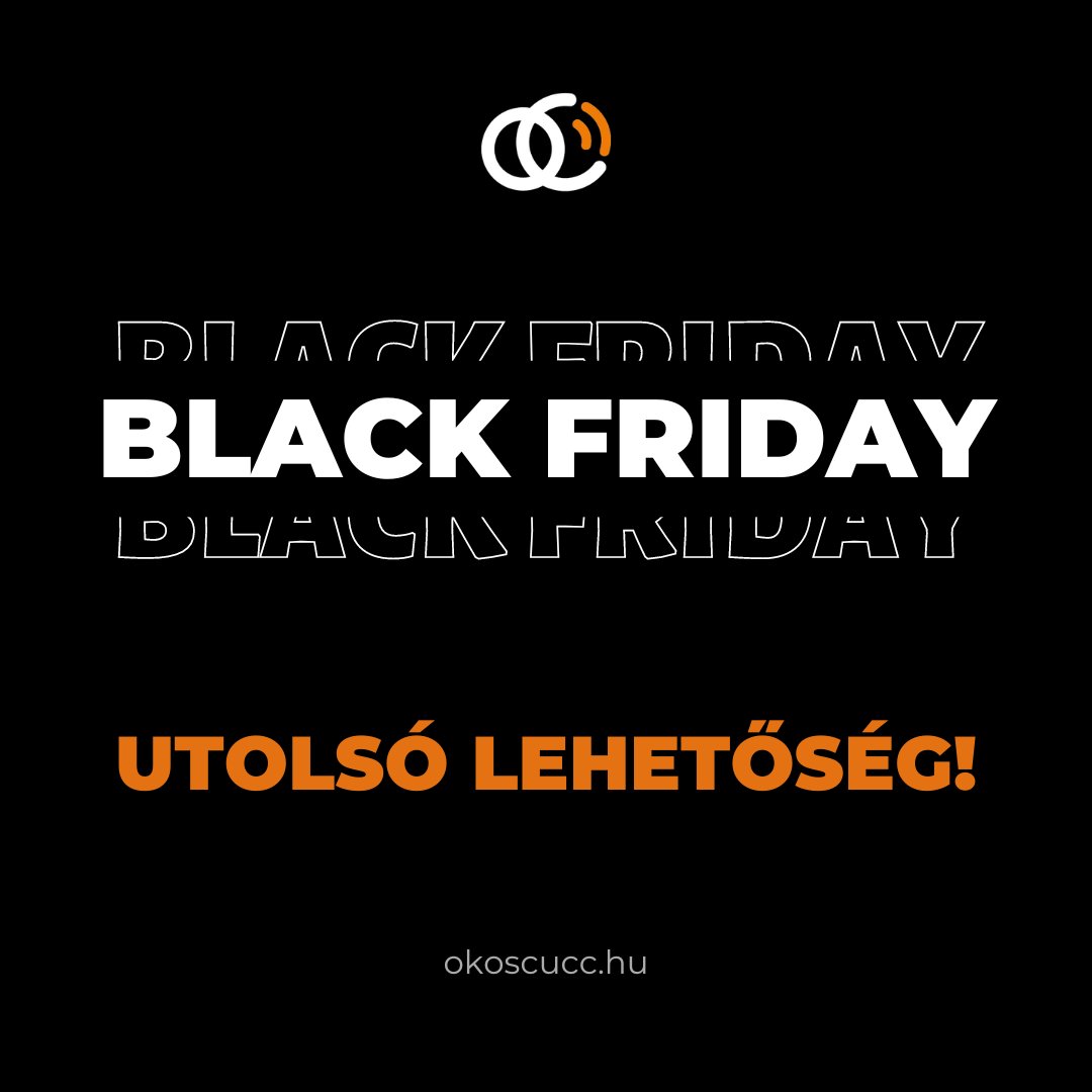 okoscucc's tweet photo. 🛒 A Black Friday utolsó esélye, hogy megszerezd, amire vágysz! Kattints a linkre az akciós ajánlatokért!

https://t.co/p5tVP8sWC8 https://t.co/c1X515MVW7