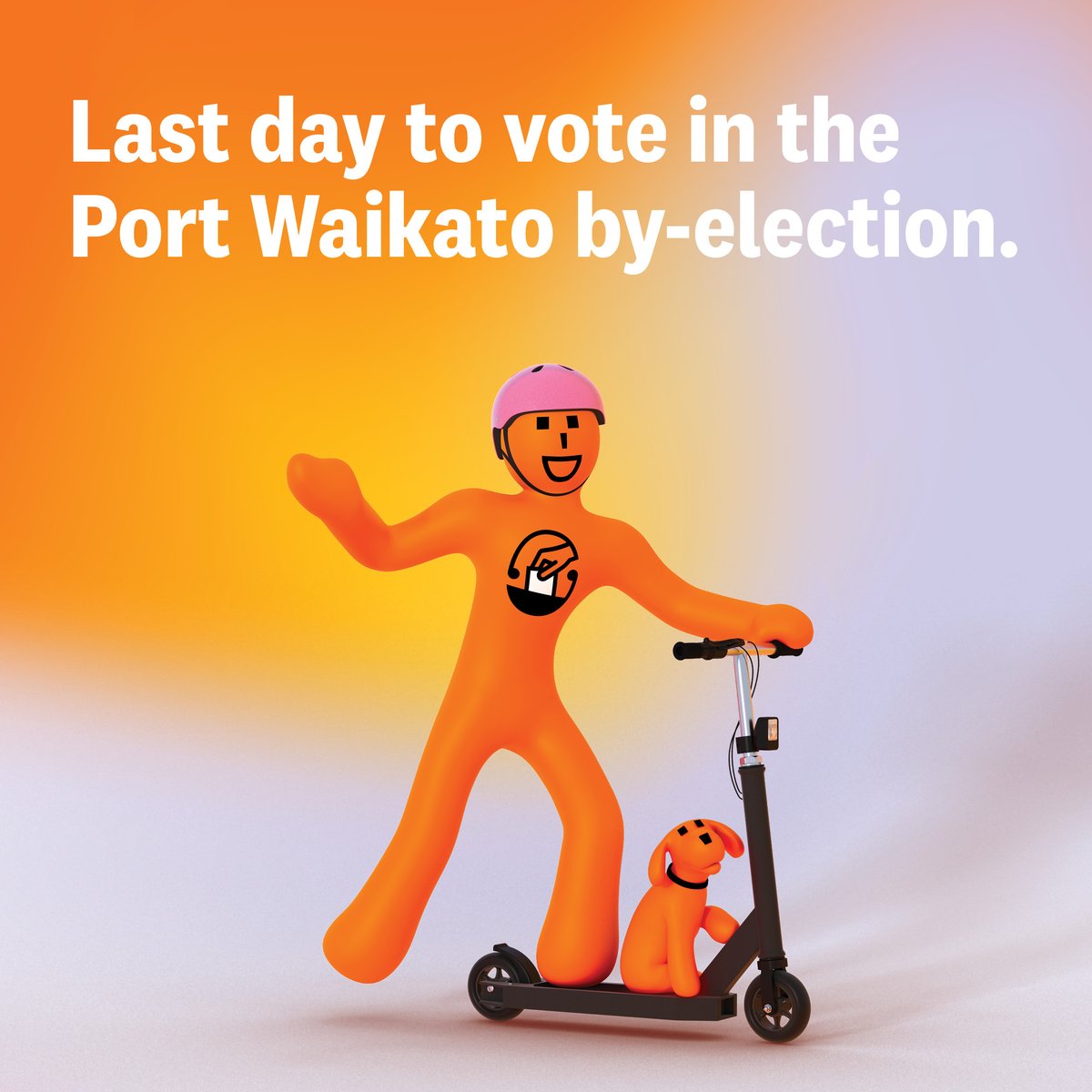 Today’s the last day to vote in the 2023 Port Waikato by-election! Voting closes at 7pm tonight.

All voting places in Port Waikato that are open today will stay open from 9am to 7pm. Find your nearest voting place on our website here: vote.nz/port-waikato/h…