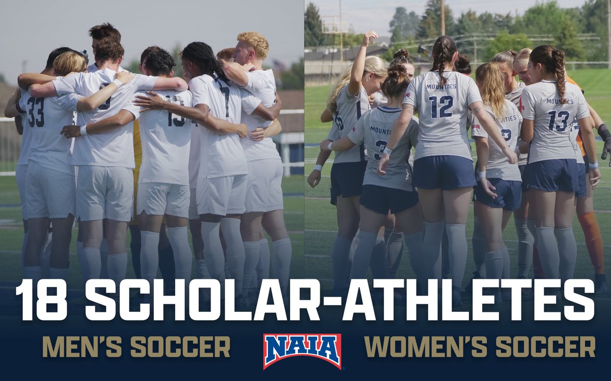 EOUAthletics's tweet photo. 𝙎𝘾𝙃𝙊𝙇𝘼𝙍 𝘼𝙏𝙃𝙇𝙀𝙏𝙀𝙎📚⚽️

Shoutout to the 18 Mountaineers representing both men's and women's soccer on the 2023 Daktronics NAIA Soccer Scholar-Athletes list!

#MountUp | #EOUsoccer https://t.co/d54JH94wC0