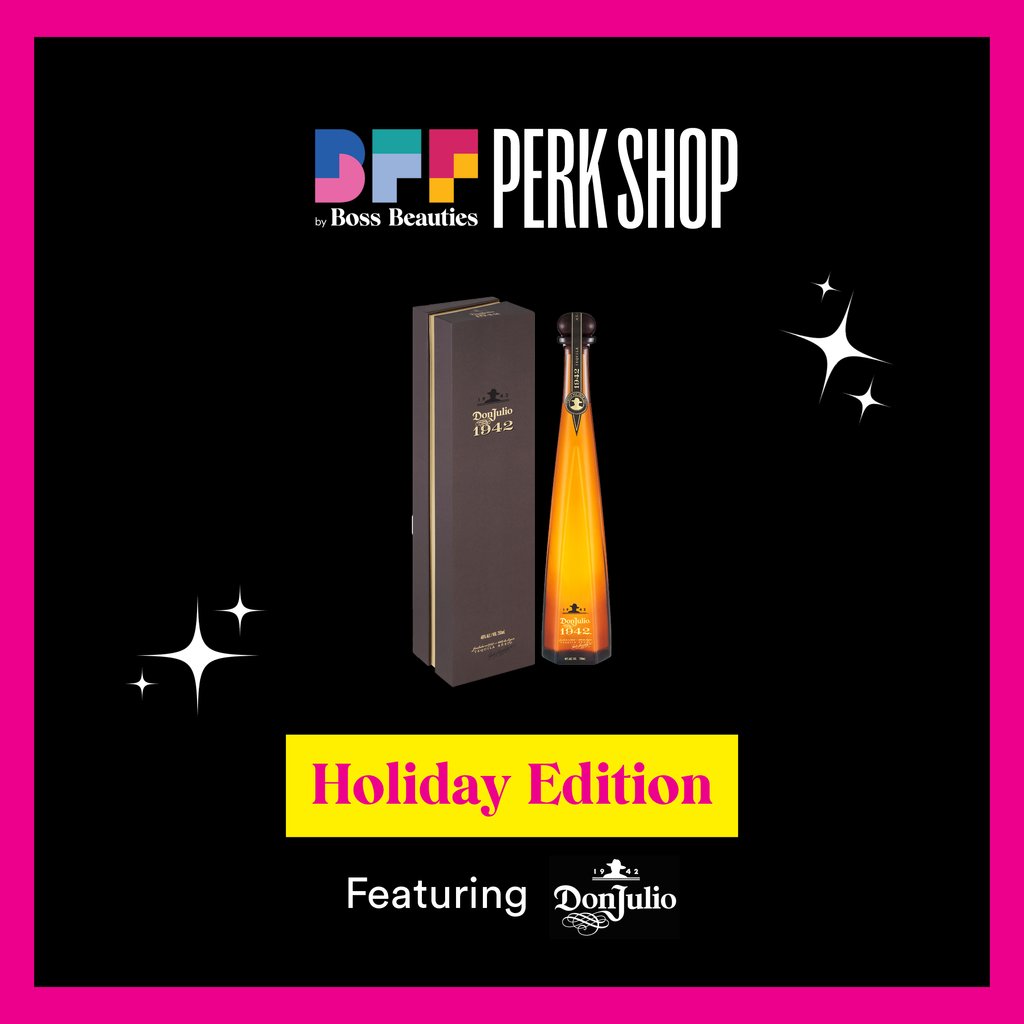 BossBeauties's tweet photo. 🎁 Day 4 - Holiday Perk Shop Drop! 🎁

Tequila Don Julio is offering BB x BFF Holders the chance to win a bottle of Don Julio 1942! Produced in small batches and aged for a minimum of two and a half years, Don Julio 1942 is the perfect gift this holiday season. #donjulio #poramor https://t.co/nJhgzL2Syn