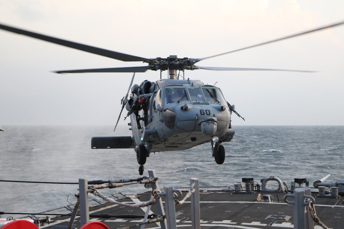 #DYK ❓

From combat search and rescue and aero-medical evacuation to humanitarian disaster relief and combat support, the MH-60S Seahawk helicopter performs a variety of missions for the #USNavy aboard a variety of ships at sea. 

#FlyingFriday | #HSC26 | #MH60S | #Seahawk