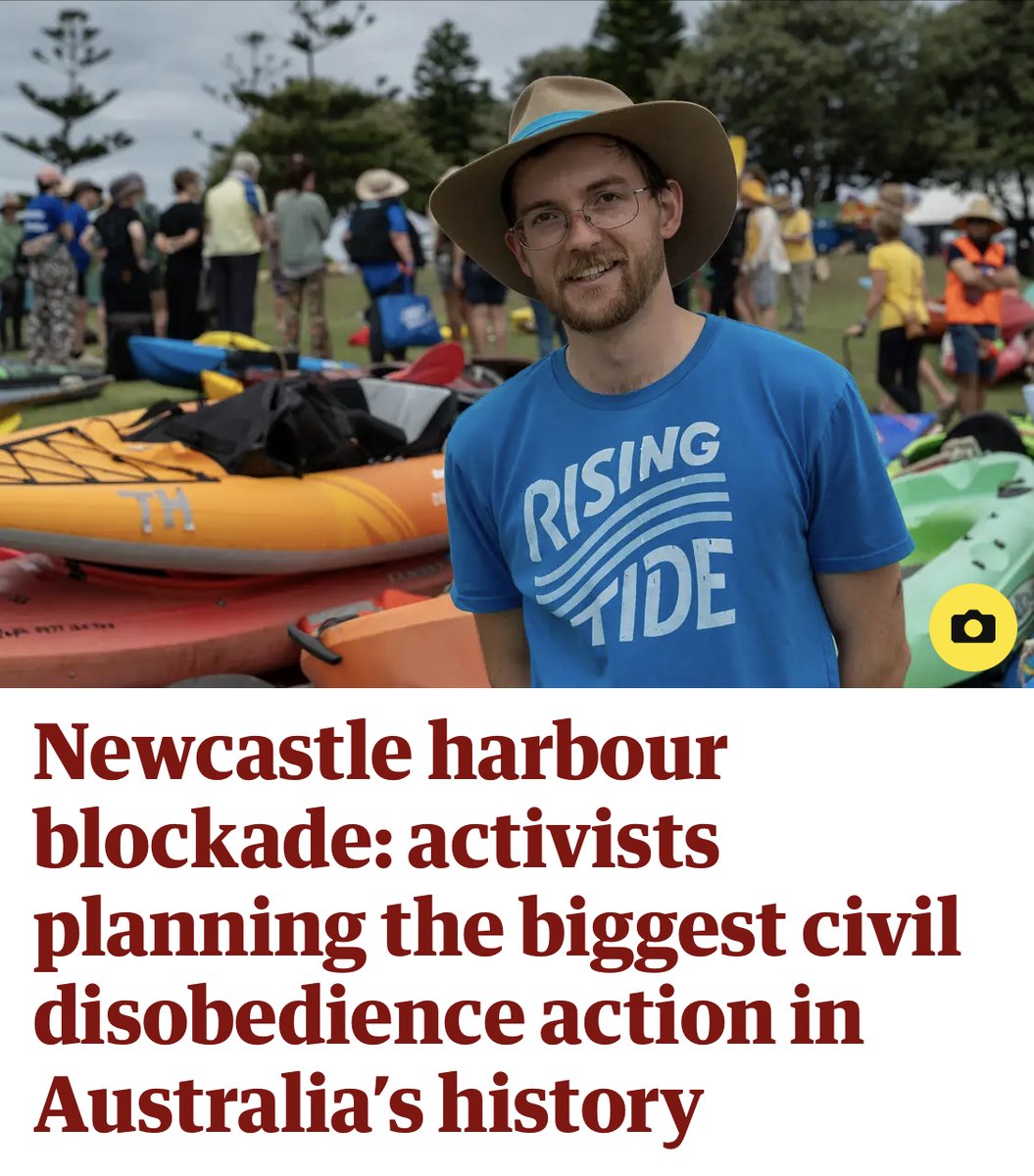 RisingTideAus's tweet photo. WORLD'S BIGGEST COAL PORT BLOCKADE STARTS TODAY‼️ Joins us at Horseshoe Beach in Newcastle to support the #climate protectors and enjoy the entertainment at the #PeoplesBlockade. We're demanding #NoNewCoal and to #MakePollutersPay for a #JustTransition 👇🏽

https://t.co/dH3Ygh23o5 https://t.co/m9xreCMJx4