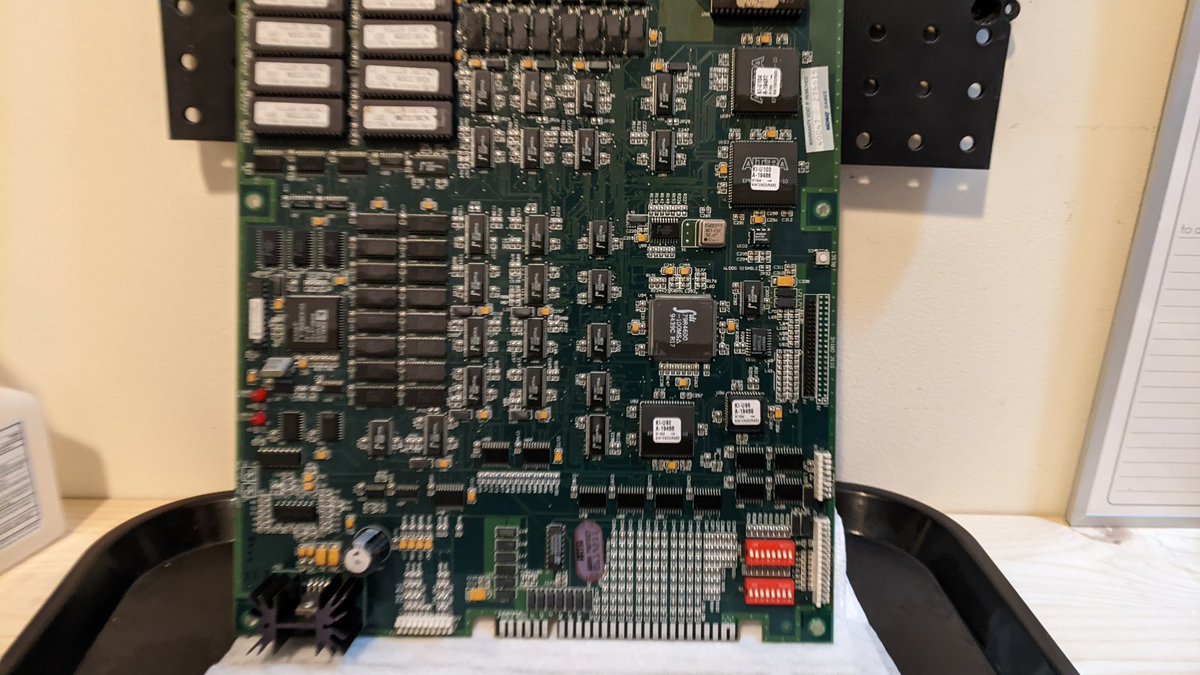 Sgbrady's tweet photo. @THELEGACYOFSEGA My Killer Instinct arcade pcb. I brought it back to life and play it more than any of my other arcade pcbs. It's the Killer Instinct I loved at the arcade and always wanted on my N64. https://t.co/OsPq1iVzmg