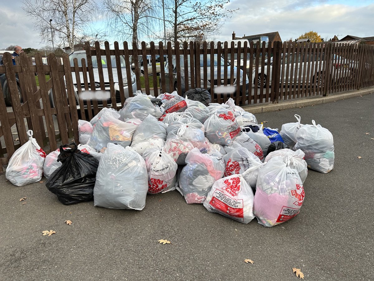 Thank you to everyone who donated clothes - you've raised a wonderful £135 for the school!