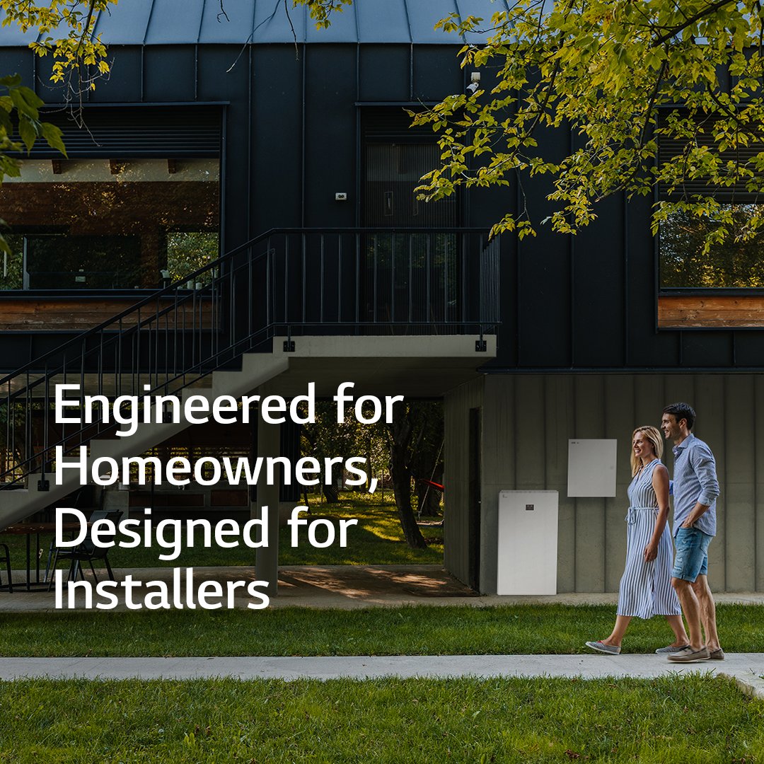 LG_ESS's tweet photo. The LG Electronics Home 8 #EnergyStorageSystem brings the best of both worlds for installers and homeowners. Explore how Home 8 makes installation seamless and begin your #LGPRO journey here: https://t.co/rkfdl5JXmN
#LGESS #CleanEnergy #Installer #LGPRO https://t.co/Lr0wd8c9QS