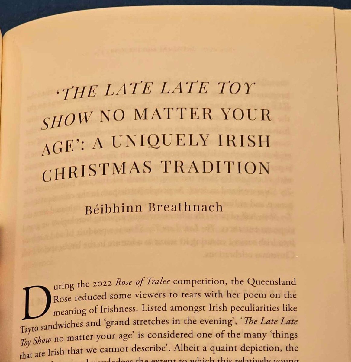 You like the #LateLateToyShow? You want to read about the early days? Well, I have just the book recommendation for you! Christmas and the Irish has the scoop on all our festive traditions (including my contribution on the Toy Show!) Available now for your Santa lists