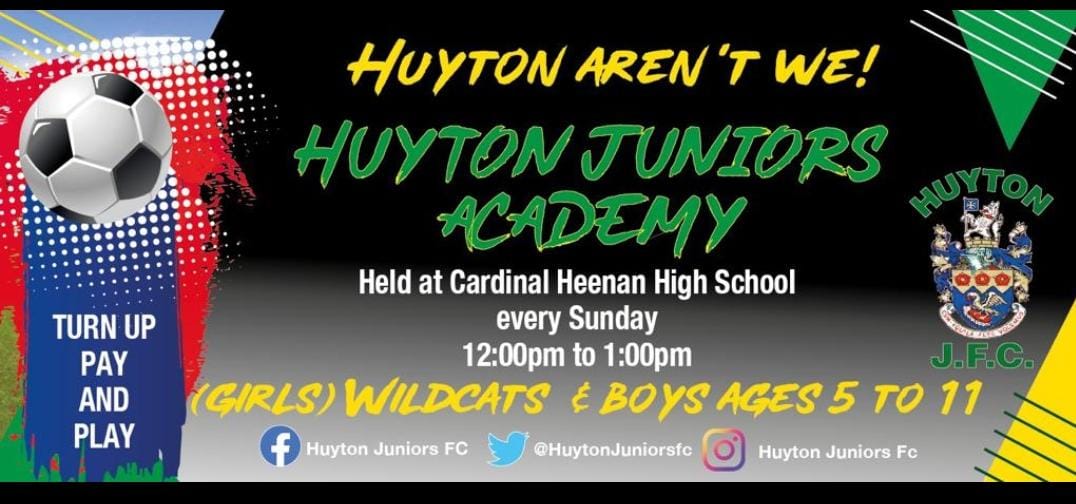 HuytonJuniorsfc's tweet photo. Back this SUNDAY... 12-1 ON Cardinal Heenan.
Looking forward to seeing everyone there....! #huytonarentwe https://t.co/8JcCRE6Z5M
