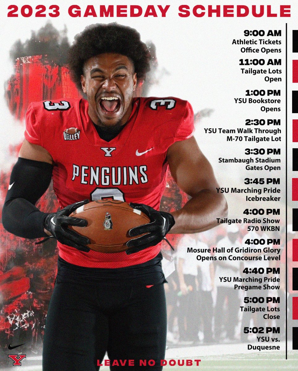 Youngstown State Penguins (@ysusports) on Twitter photo It's a PLAYOFF Saturday at the Ice Castle! 🐧🏈
Good luck <a href="/ysufootball/">Youngstown State Football</a> ‼
Beat Duquesne!
#GoGuins It's a PLAYOFF Saturday at the Ice Castle! 🐧🏈
Good luck <a href="/ysufootball/">Youngstown State Football</a> ‼
Beat Duquesne!
#GoGuins