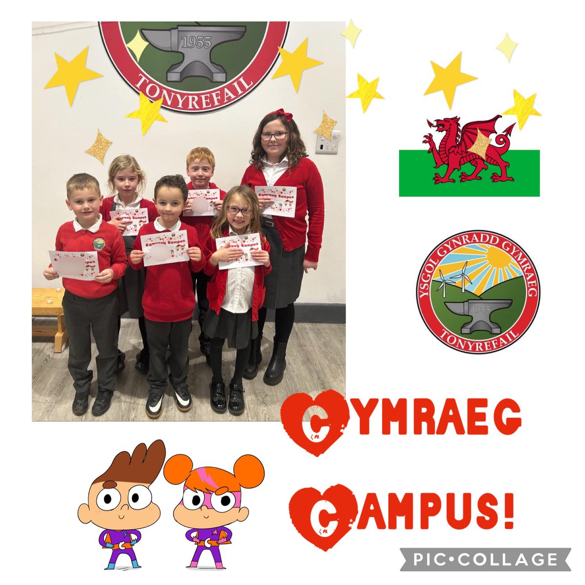 Ein siaradwyr Cymraeg Campus ac Ymdrechwyr yr wythnos!
Our Welsh speakers and star pupils of the week!
#4diben @SiarterIaithCCD