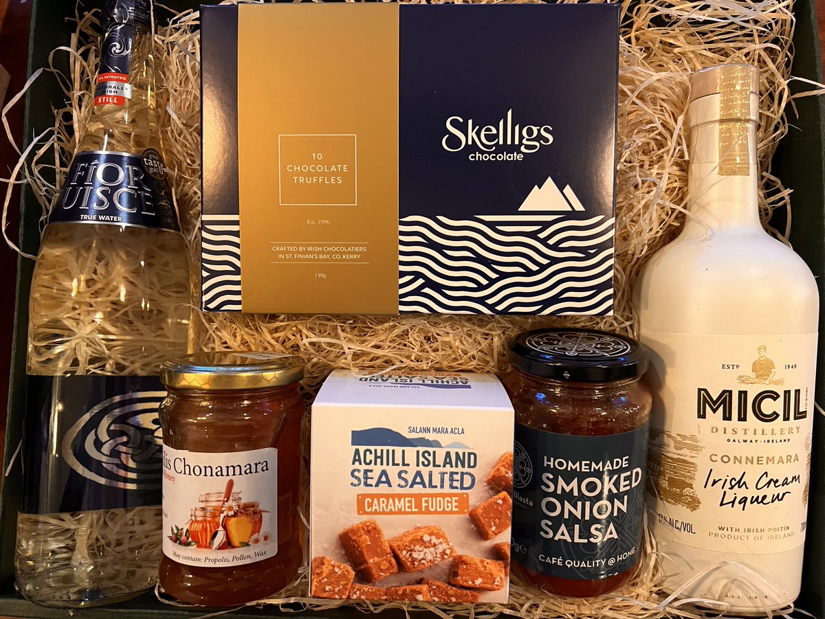 Ciseáin na Nollaig lán le earraí deannta sa nGaeltacht 💚

Christmas hamper full of products made in the Gaeltachtaí 💚

#Nollaig #Gaeilge #Gaeltacht #GnoLeGaeilge 

<a href="/FiorUisce/">Fior Uisce</a> <a href="/skelligschoc/">Skelligs Chocolate</a> <a href="/NeansaiCeolBinn/">Ceol Binn Neansai</a> <a href="/achillseasalt/">AchillIslandSeaSalt</a> <a href="/CafeBuilin/">Builin Blasta Cafe</a> <a href="/micildistillery/">Micil Distillery</a> <a href="/TG4TV/">TG4</a> <a href="/UdarasnaG/">Údarás na Gaeltachta</a> <a href="/RTERnaG/">Raidió na Gaeltachta</a>