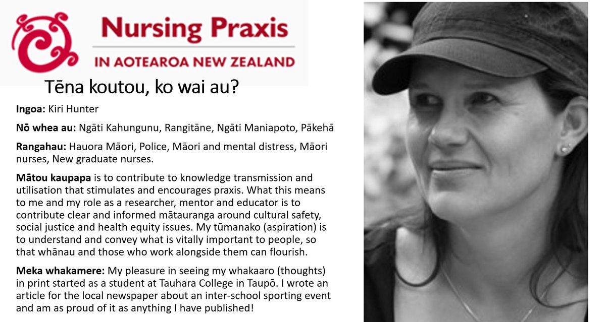 Kōrero with a Nursing Praxis Board Member 
This month we introduce <a href="/KiriHunter1/">Kiri Hunter</a> who is a PhD candidate and academic staff member with  Nelson Marlborough Institute of Technology. #nursing #mihi #boardmembers #Māori_researcher