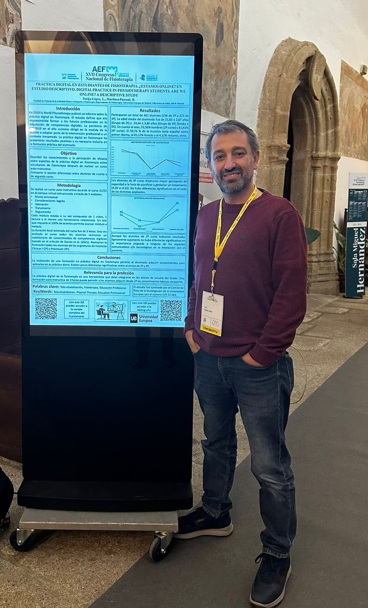 Pasaba por aquí a hablar de mi libro. Práctica digital e Fisioterapia. Se puede entrenar? Qué es importante?
#CongresoAEF2023