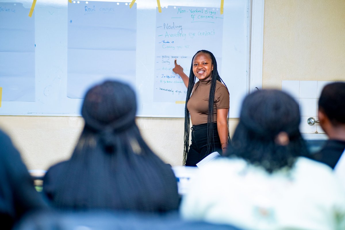 In order to enforce the upcoming #16DaysofActivism against Gender Based Violence, this afternoon, AfriYAN Rwanda conducted training for <a href="/medsar_rwanda/">MEDSAR RWANDA</a>  <a href="/HuyeDistrict/">Huye District</a>  regarding understanding GBV, the causes and their impacts on GBV, as well as the phases of its prevention.