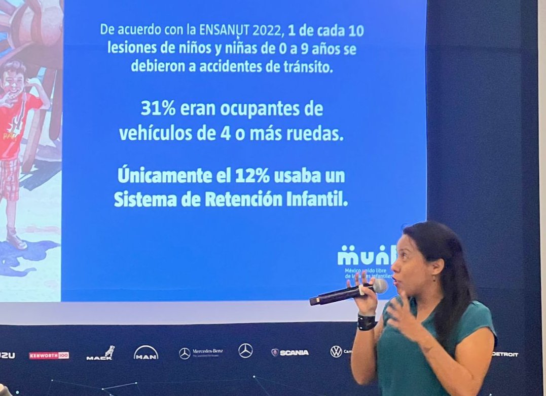 El 12%, es un porcentaje bajo. Se debe tomar conciencia de la importancia de que los vehículos cuenten con anclaje que garantice que los niños viajen correctamente asegurados. 
Alma Cruz Bañares, Especialista en seguridad del niño pasajero, munli.