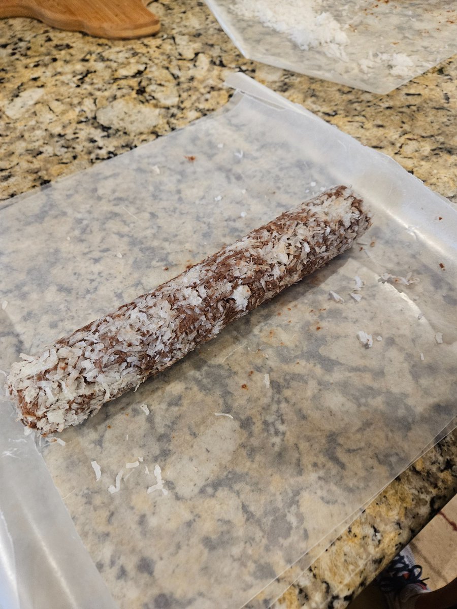 MsNascar2018's tweet photo. Round two of making homemade Christmas cookies for @HPetersonMS  literacy night this coming Tuesday. (Choco-coco pecan crisps)
#RLAteacher
#literacynight
#KISDinspire https://t.co/5xpclXK8fi