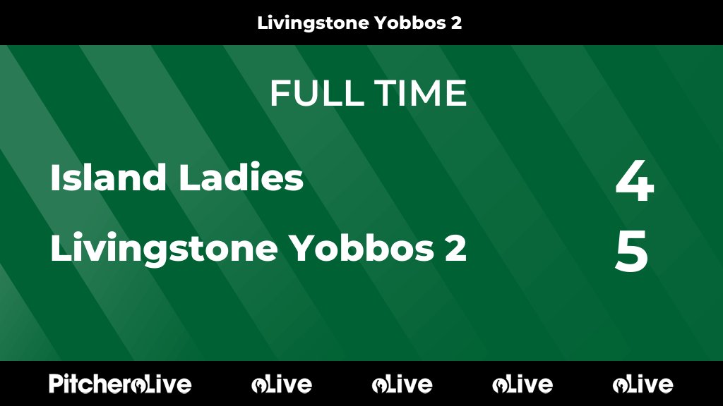 FULL TIME: Island Ladies 4 - 5 Livingstone Yobbos 2 #ISLLIV #Pitchero pitchero.com/clubs/guernsey…