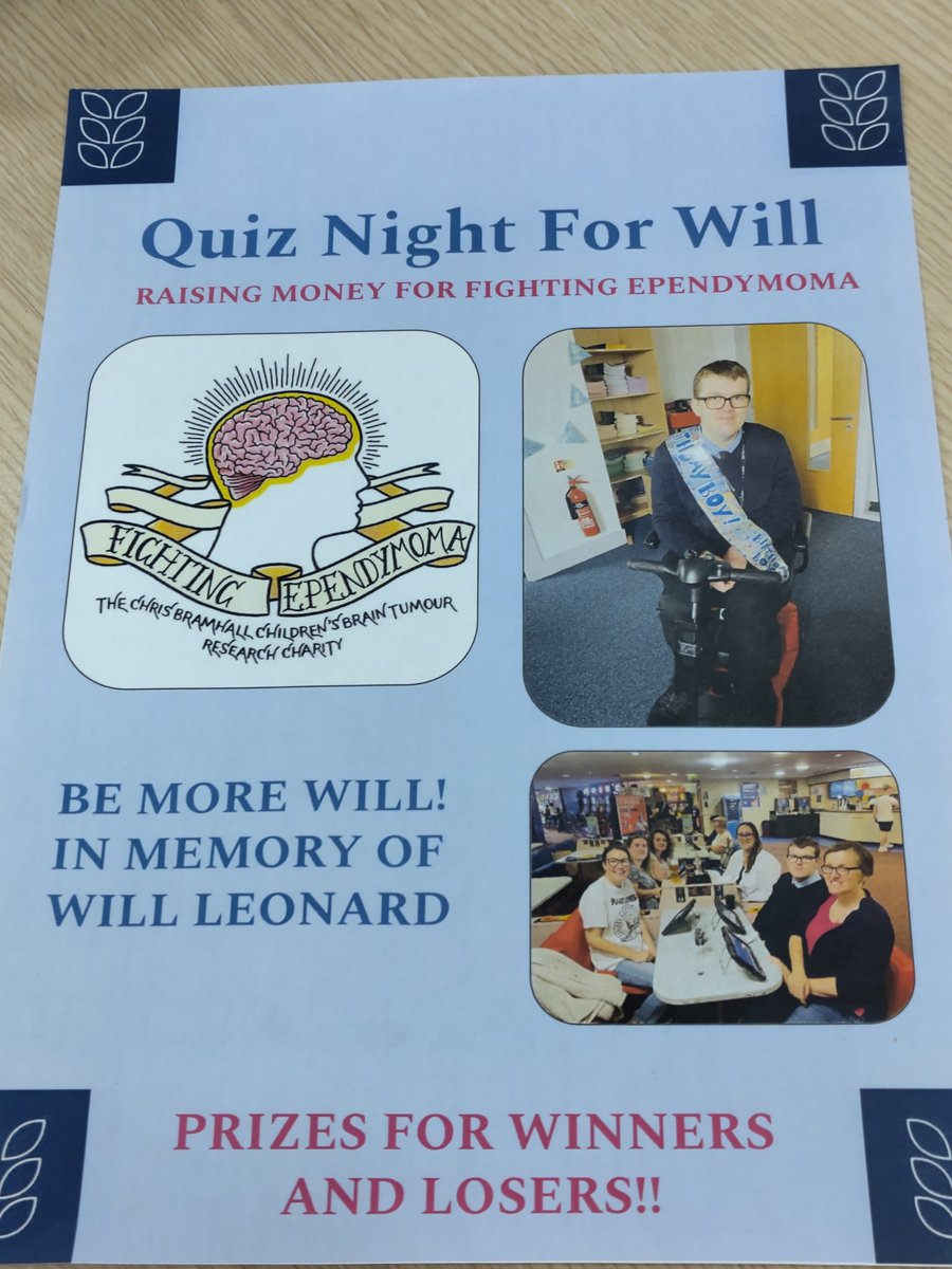 Wonderful evening, thank you Sixth Form for helping us remember Will and supporting <a href="/kickbraincancer/">FIGHTING EPENDYMOMA</a>