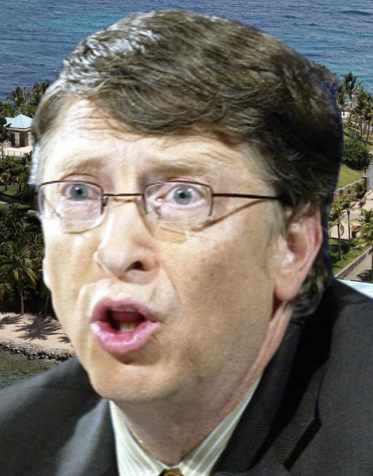 Bill Gates wants you to ignore the amount of times he went to Epstein Island ❗️ 🚨Don’t talk about it! 🚨Don’t investigate further! 🚨Don’t even think about it!