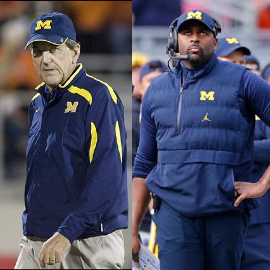 REALDonThomas's tweet photo. The last season that Michigan had an interim head coach, it was Lloyd Carr. He led the Wolverines to a 31-23 win over #2 Ohio State in 1995. November 25th was the day.

I believe in Sherrone Moore and this Michigan team! #GoBlue #BeatOhio https://t.co/1KVNpPo7Ob
