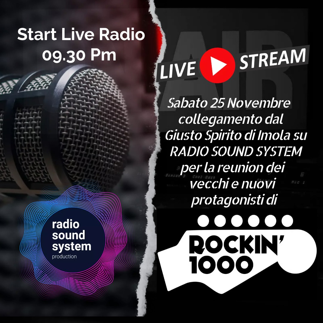 RadioSoundSyst1's tweet photo. Sabato sera Live!
https://t.co/hJnPI4AVdF
Castello di Fossadalbero
21 #QuellidelBoomBoom
21:30 Imola @rockin_1000 for Romagna Cesena 2023
22 #MassimoCalzolari #GianlucaDelfino
Si balla fino a notte inoltrata!
#RadioSoundSystem #Music #Passion #Friends https://t.co/OEErJQc8KL