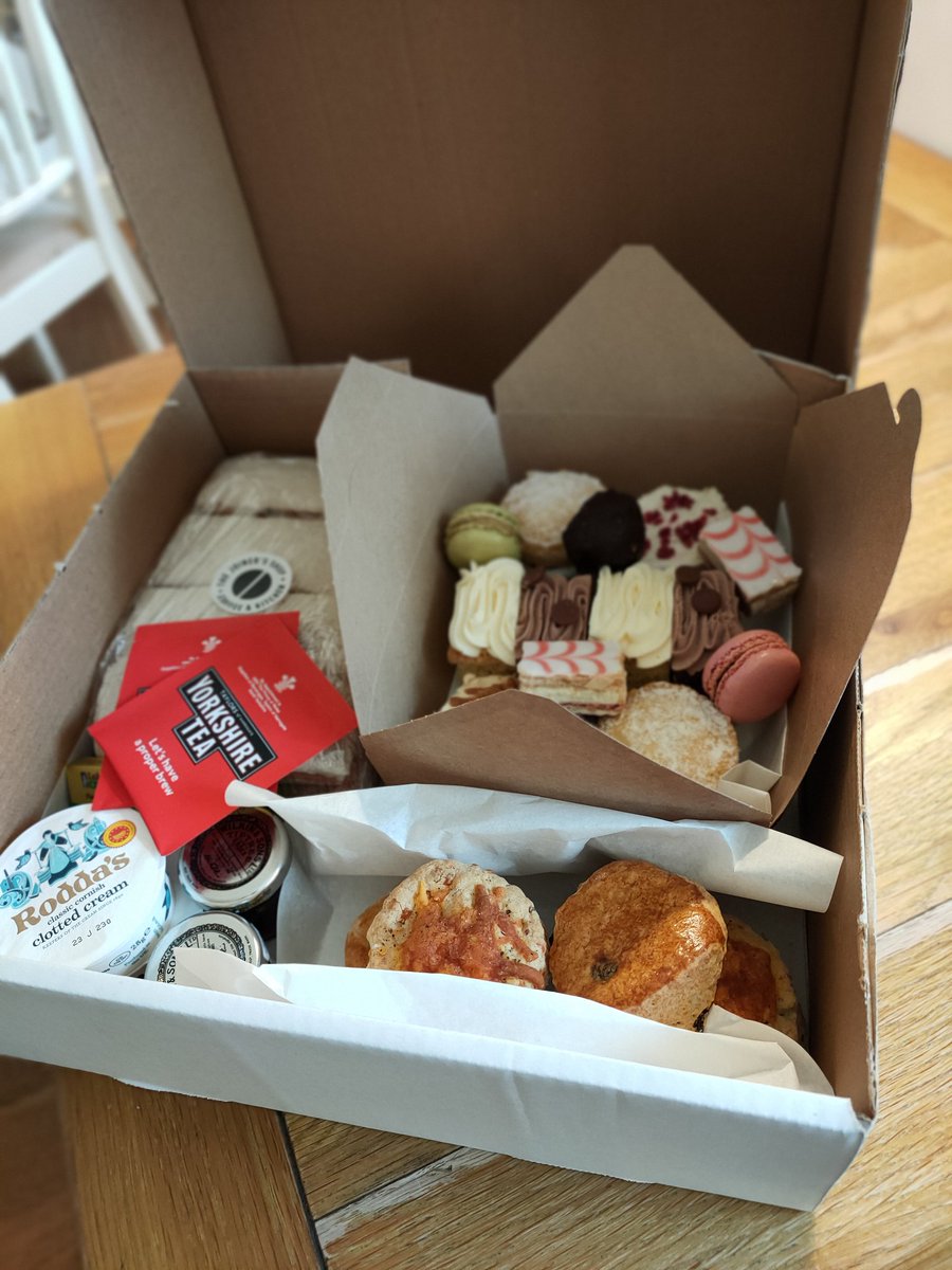 Remember our Award-winning Afternoon Teas can be made for you to takeaway! Enjoy at home, or the office....well anywhere you like!! #afternoontea #takeaway #coffeeshop #thejoinersshop #awardwinning #inglebycross #discoverhambleton