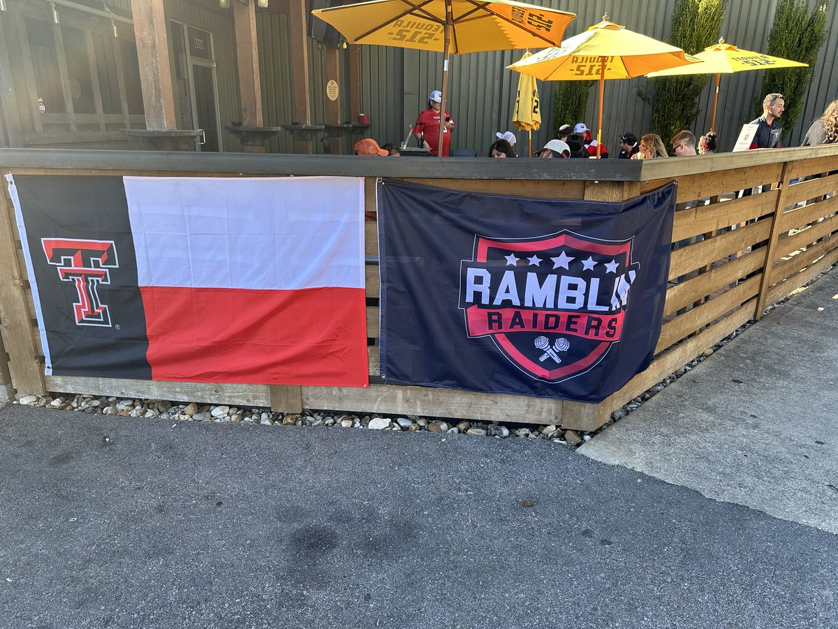 RamblinRaiders's tweet photo. Ramblin’ Raiders Tailgate is in full swing 

If you’re a Texas Tech fan who enjoys good company and cold drinks, come through https://t.co/p06Wav7gph