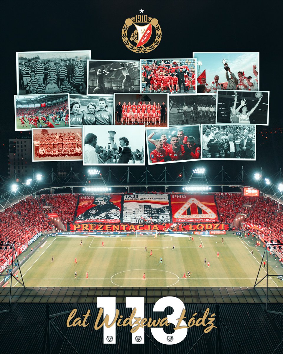 RTS_Widzew_Lodz's tweet photo. To już 113 lat tego wyjątkowego Klubu. https://t.co/GqnLPNXGVq