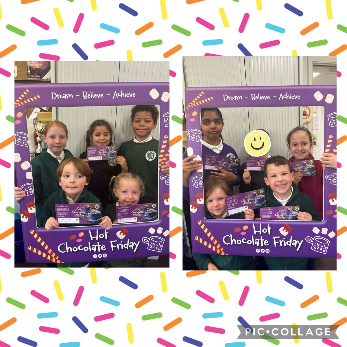 The fabulous faces of the #sjsbHOTCHOCFRI gangs for the last two weeks. Very well deserved and rightly proud of the effort they have been putting in. #sjsbPSHE #sjsbSMSC