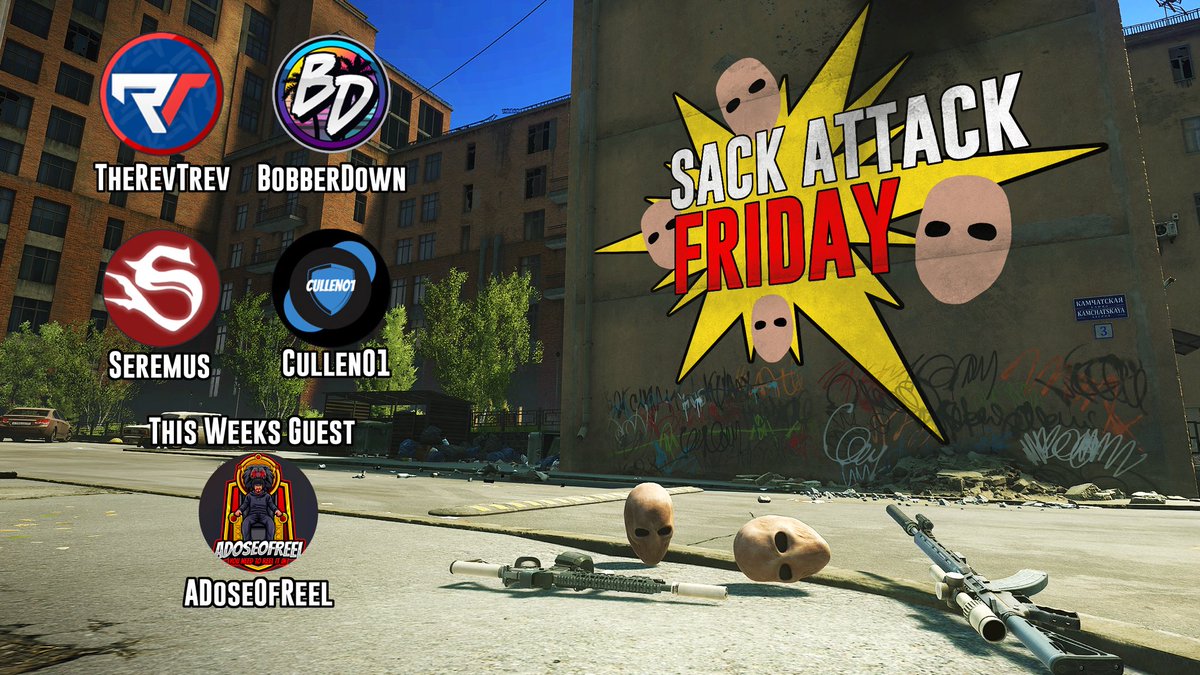 bobberdownttv's tweet photo. Tonight! The Sons of sack minus @TheonlyRevTrev TAKE OVER TARKOV with special guest @ADoseofReel https://t.co/ceDBN82Iuy
