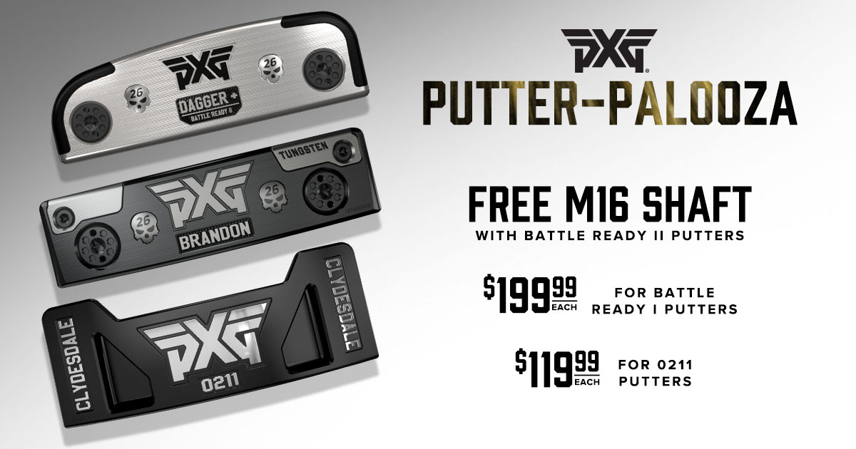 The #PXG Putter-Palooza has arrived!  

With deals on our 0211, Battle Ready, and Battle Ready II Putters, you have everything you need to sleigh your short game 🤩

pxg.golf/3MUdMm6

#PXGTroops #GolfCommunity #GolfDeals #BlackFriday