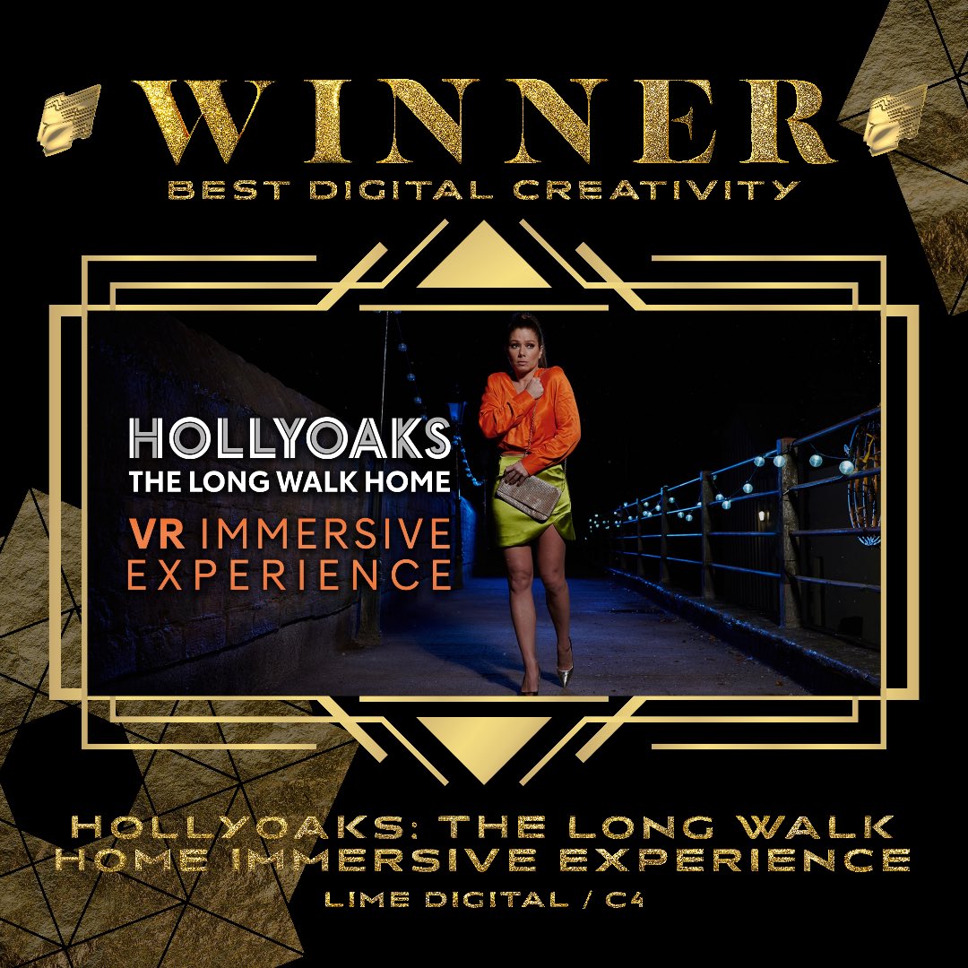 🏆 Best Digital Creativity 🏆 

Bravo to <a href="/Hollyoaks/">Hollyoaks</a> The Long Walk Home Immersive Experience 🥇✨

<a href="/LimePictures/">Lime Pictures</a> @channel4 
#RTSNWAwards #Hollyoaks #TheLongWalkHomeImmersiveExperience #RTSNW #RTSNWAwards23 #Awards #Manchester
