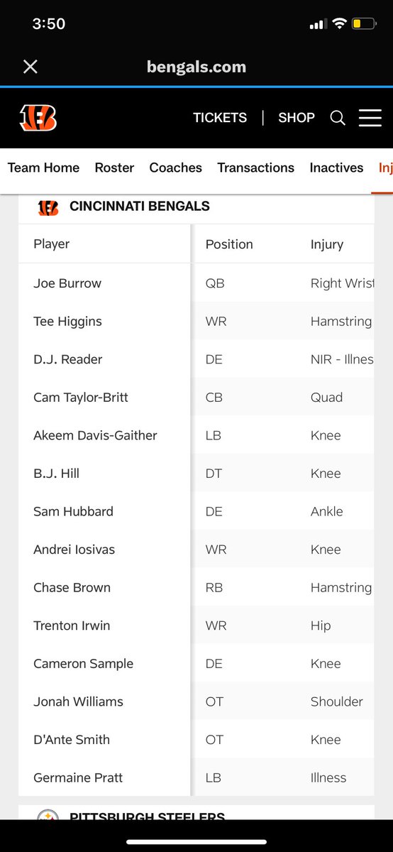 joemfburrow's tweet photo. what the fuck happened to our team?? 💀 https://t.co/UtSooFGv80