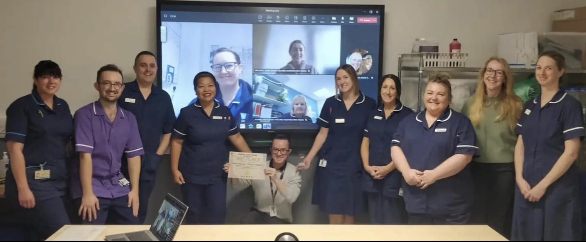 LTH_TissueVia's tweet photo. Well done to the @ACCLTHT Tissue Viability Link Practitioner’s for winning 3rd place in this years Tissue Viability Shining ⭐️ awards ! In recognition of the focus on reducing patient harms from pressure damage 👏👏👏 @BalcoCat https://t.co/ECEAozCBtq