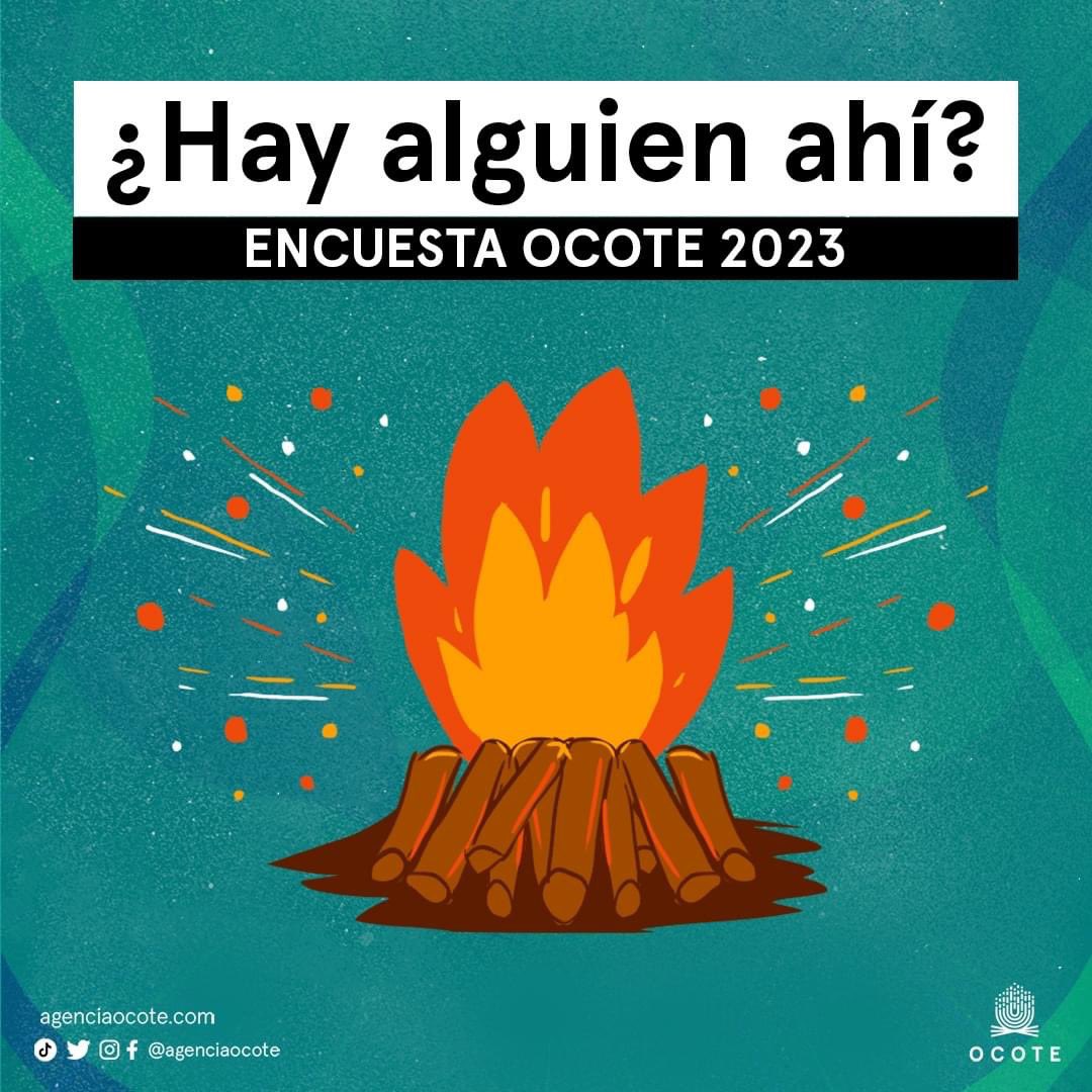 AgenciaOcote's tweet image. ¡Hola! 🔥 ¿Hay alguien allí? 👀
Desde hace cuatro años venimos pensando en ti, y aunque te imaginamos, necesitamos conocerte mejor.

¿Nos ayudas llenando esta encuesta? 📝bit.ly/encuestaocote

No importa si no nos conoces, o si eres ultra fan. ¡Gracias por tu tiempo! ⚡️