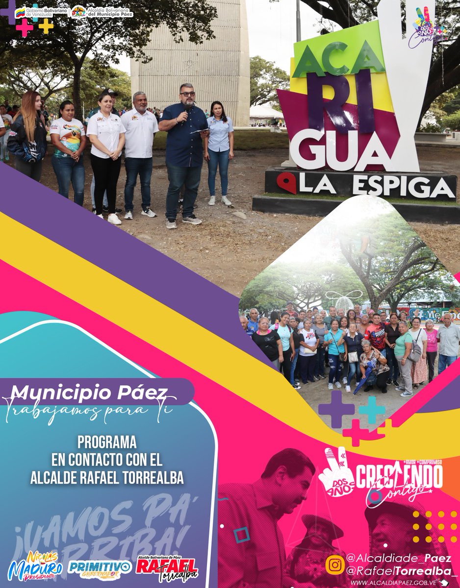 Durante la transmisión de un programa especial de "En Contacto con el alcalde Rafael Torrealba", el mandatario municipal mostró los trabajos realizados para el embellecimiento y modernización de la Redoma La Espiga

<a href="/nicolasmaduro/">Nicolás Maduro</a> <a href="/PrimitivoPsuv/">Antonio Primitivo Cedeño</a> <a href="/rtorrealba_/">Rafael Torrealba</a>