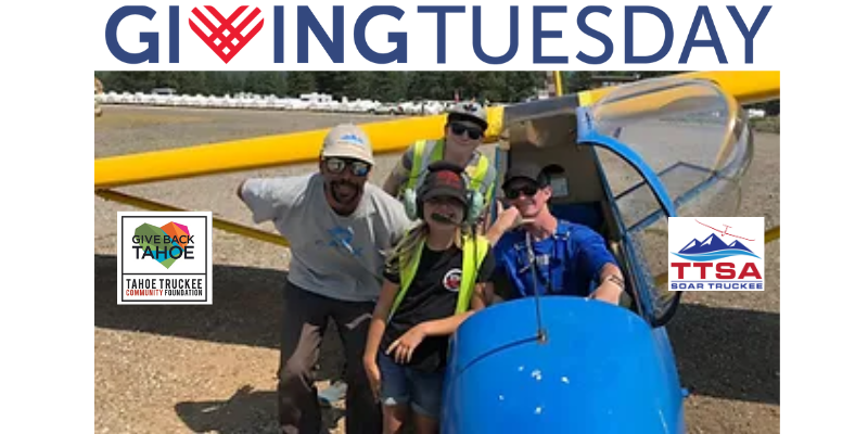 SoarTruckee's tweet photo. Join the #GivingTuesday global movement and donate to TTSA/SoarTruckee now to help us inspire local youth in STEM with our exciting Youth STEM Soaring Academy programs next year. ✈

https://t.co/ylOjtMjdbE

#soartruckee #givebacktahoe #tahoe #truckee #truckeelife #youthSTEM https://t.co/Goc2eMLMfQ