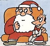 The holiday season is upon us once again, and an avatar change is in order. Usually I choose a holiday-themed image paying tribute to a celebrity we lost in the last year, so this year it’s Pee-wee Herman with Santa, from a 1990 J.C. Penney calendar designed by Mark Newgarden.