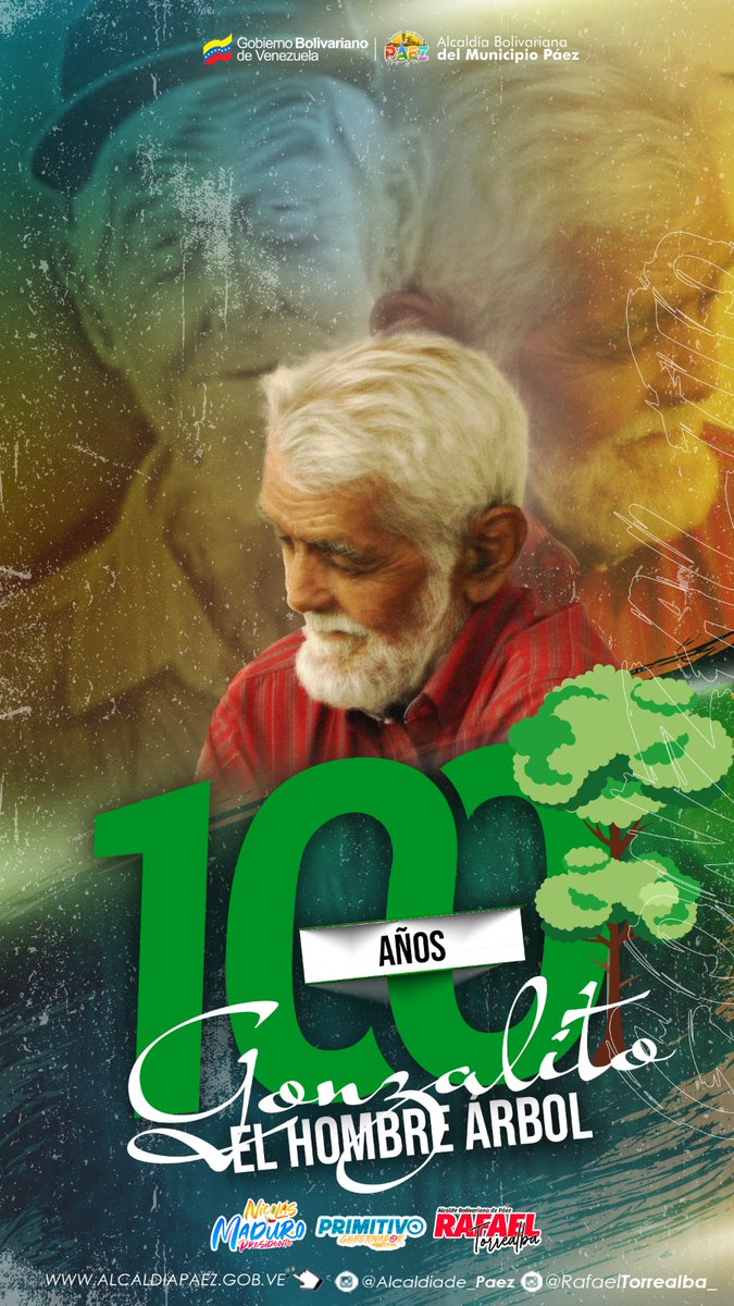 #24NOV Celebramos en Portuguesa el Centenario de César Gonzalez "Gonzalito", *"El hombre Árbol"*🌳 uno de los ecologistas más importante de los últimos tiempos.